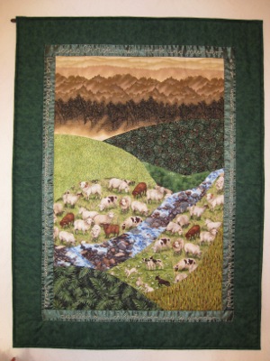 Mutters Schafe-Quilt